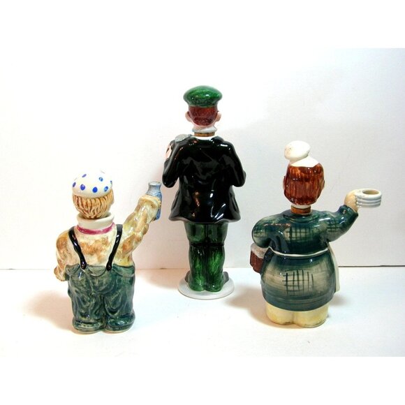 Vintage Liquor Bottles Set of Three, Waiter, Musician, Drunkard - Picture 2 of 5
